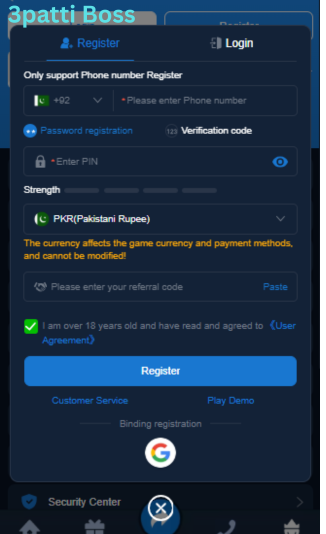 3 Patti Boss Game Login