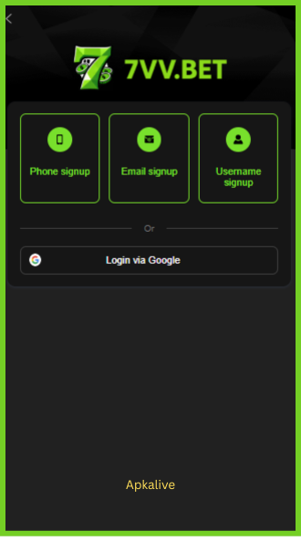 7VV.bet singup
