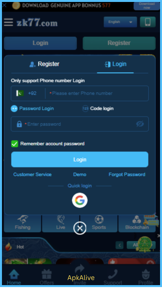 ZK77 Login
