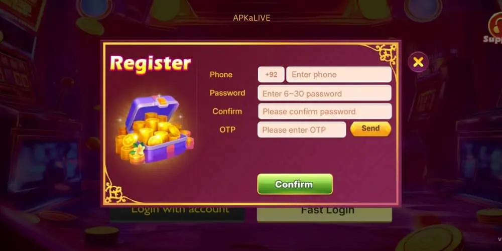 BoomBet Game Login